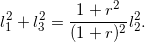 \[l_1^2+l_3^2=\frac{1+r^2}{(1+r)^2}l_2^2.\]